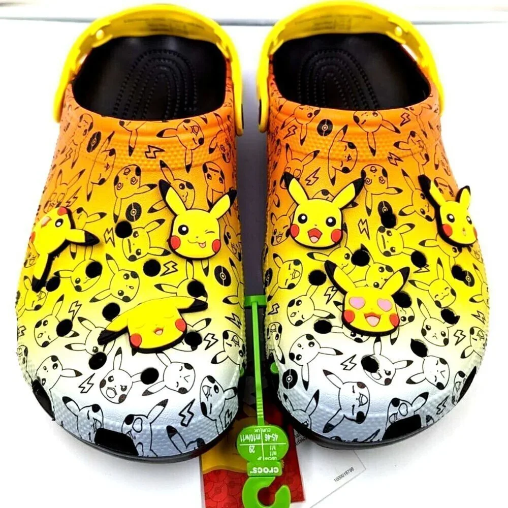 Crocs x Pokemon Pikachu Clog w/Jibbitz Men's Sz 8 / Women’s Sz 10 (207761-0C4)